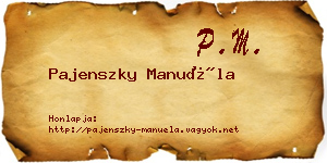 Pajenszky Manuéla névjegykártya